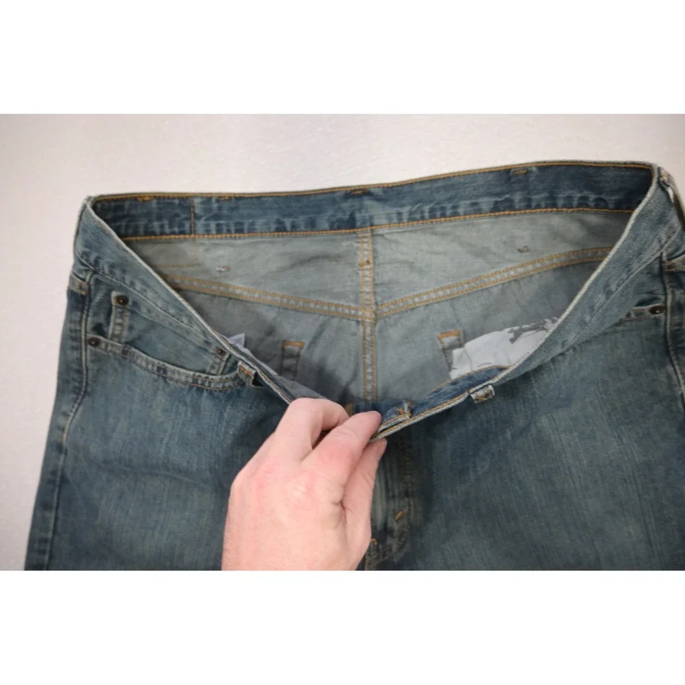 Levis 559 Relaxed Straight Jeans Mens 38x30‎ Blue Excellent Medium Wash Denim